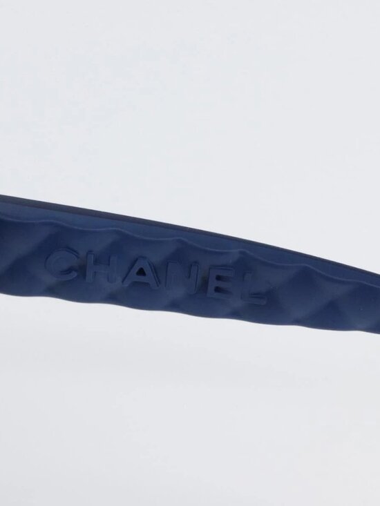 CHANEL Sunglasses plastic Blue CC Auth BA10703 main image 8